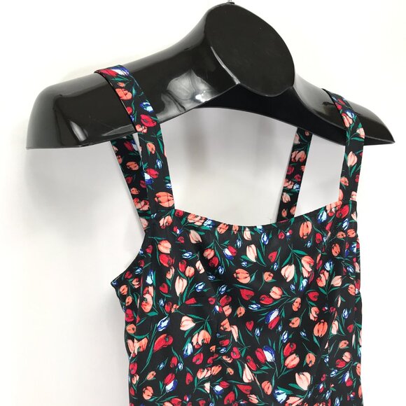 BP. Easy Tank Minidress Women's XS Black Tulip Floral Unlined Summer Casual - Picture 4 of 12
